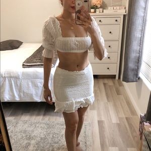 Princess Polly white two piece set
